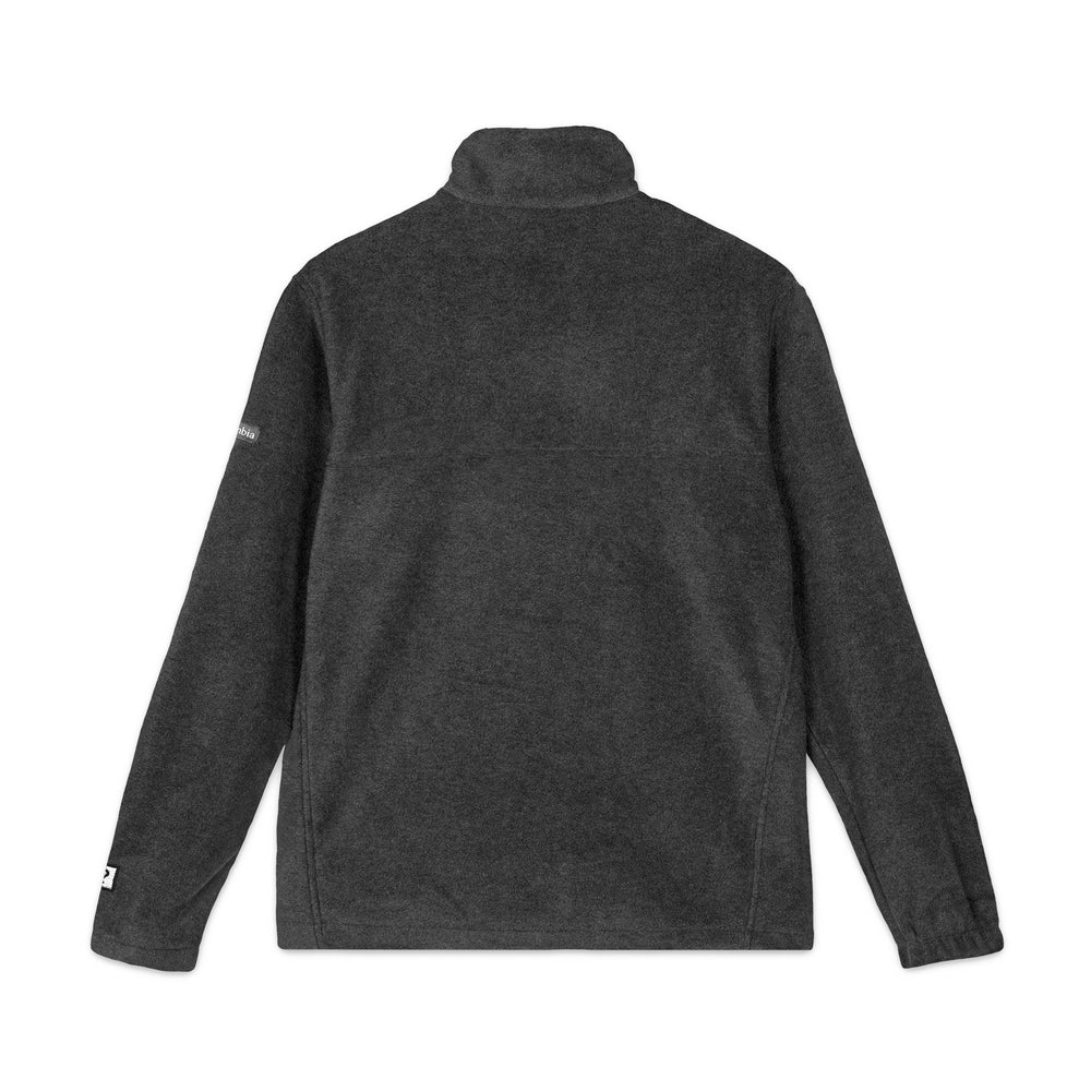 MAYBE Columbia Embroidered Fleece Jacket, Warm Jacket for Outdoor Activities